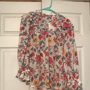 Floral boutique blouse